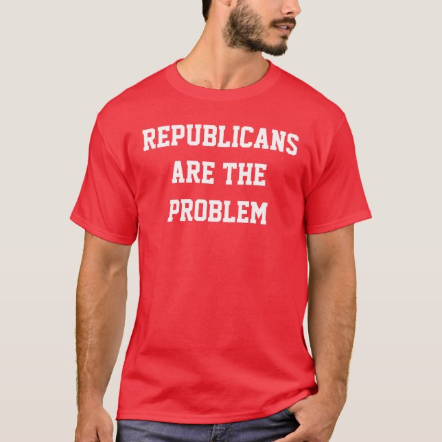 Camiseta Os republicanos são o problema (Frente)
