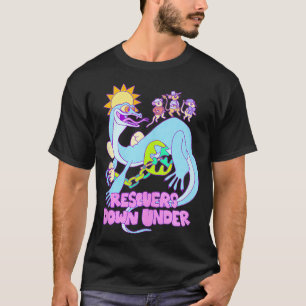 Camiseta Os Resgatadores Abaixo Do Vintage Retro Lizard Doo