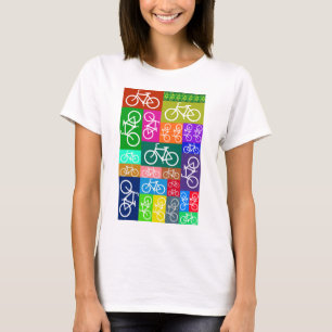 Camiseta Os retalhos Bicycles a arte