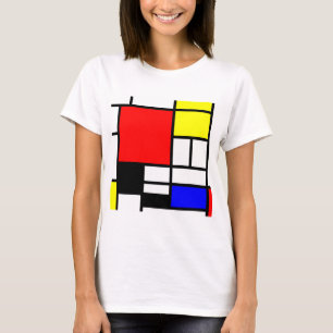 Camiseta Os retângulos do MOSAICO esquadram coloriram I +