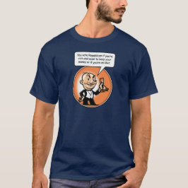 Camiseta Os ricos e o republicano do voto dos idiota