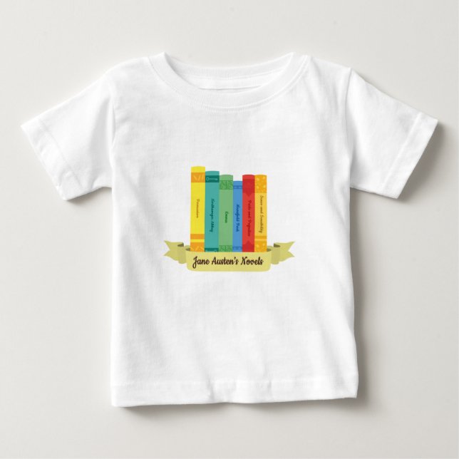 Camiseta Os romances de Jane Austen III (Frente)