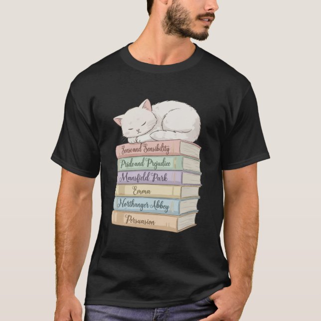 Camiseta Os Romances de Jane Austen IX (Frente)