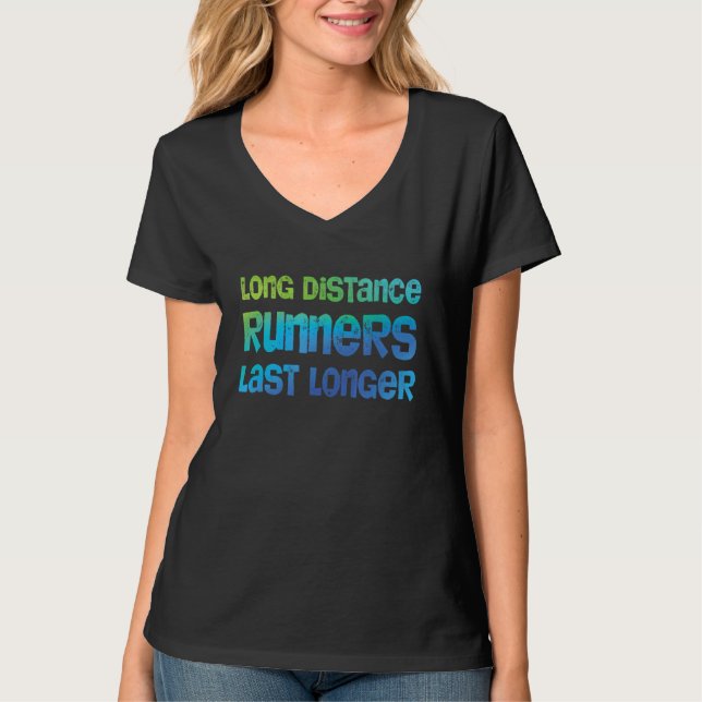 Camiseta Os Runners De Longa Distância Últimos A Funcionar (Frente)