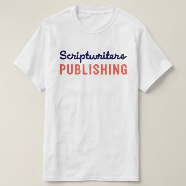 Camiseta Os Scriptwriters que publicam Abbys (Frente do Design)