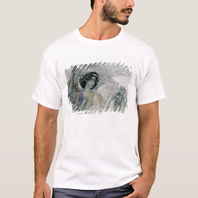 Camiseta Os seis Seraph voados do profeta (Frente)