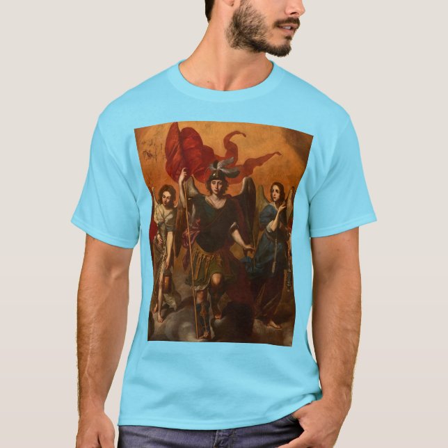 Camiseta Os Sete Arcanjos de Massimo Stanzione (Frente)