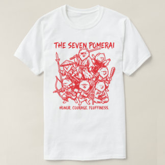 Camiseta Os Sete Pomerai - Paródia dos Samurais Pomerânia