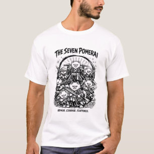 Camiseta Os Sete Samurais Pomerânia Pomeranian Paródia