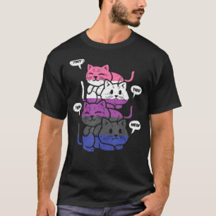 Camiseta Os Seus Gatos São Gatos Pronunciados Lgbtq Genderf