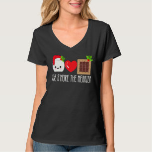Camiseta Os S'more The Merrier Christmas Camping Campfire