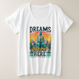 Camiseta Os Sonhos Crescem Aqui