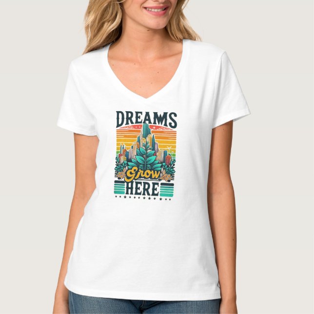 Camiseta Os Sonhos Crescem Aqui (Frente)