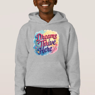 Camiseta Os sonhos prosperam aqui - Abstrato vibrante e ele
