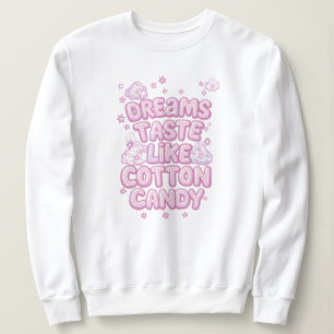 Camiseta "Os Sonhos Têm Sabor de Algodão Doce" Citação