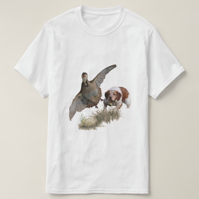 Camiseta Os Spaniels da Bretanha, Brittany Francês, Cão de  (Frente do Design)