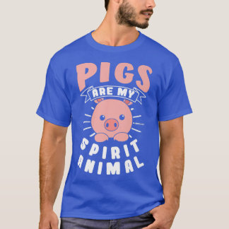 Camiseta Os Suínos São O Meu Prêmio Animal Espiritual 4993