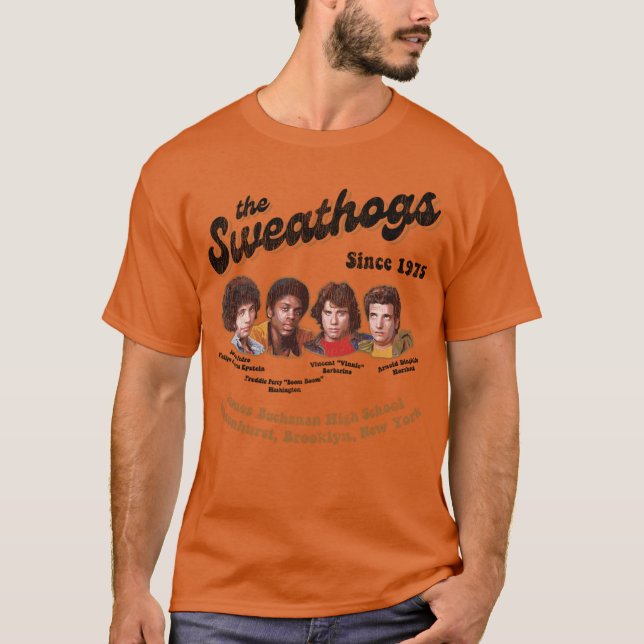 Camiseta Os Sweathogs Retro 1975 Desgastados Lts presente a (Frente)