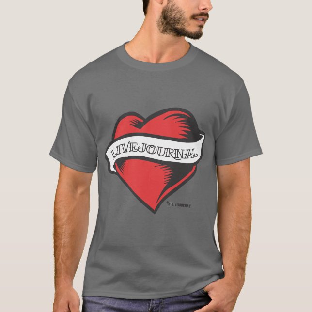 Camiseta Os t básicos dos homens (tatuagem de LiveJournal) (Frente)