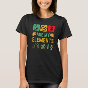 Camiseta Os Tacos de Química são o meu Geek de Ciências