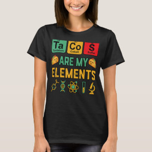 Camiseta Os Tacos de Química são o meu Geek de Ciências