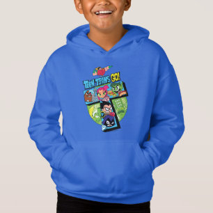 Camiseta Os titã adolescentes vão! colagem da torre dos