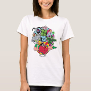 Camiseta Os titã adolescentes vão! gráfico do grupo da