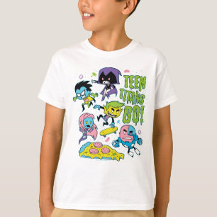 Camiseta Os titã adolescentes vão! gráfico Gnarly da piz