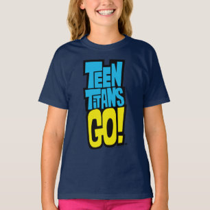 Camiseta Os titã adolescentes vão! logotipo de  