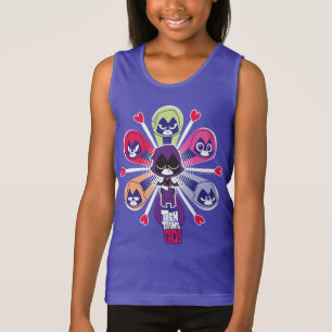 Camiseta Os titã adolescentes vão! O Emoticlones do corvo
