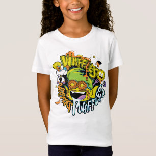 Camiseta Os titã adolescentes vão! Waffles do menino do