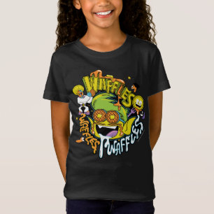 Camiseta Os titã adolescentes vão! Waffles do menino do
