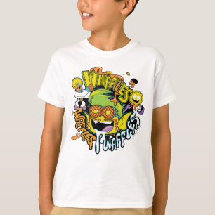 Camiseta Os titã adolescentes vão! Waffles do menino do