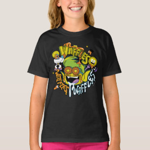 Camiseta Os titã adolescentes vão! Waffles do menino do