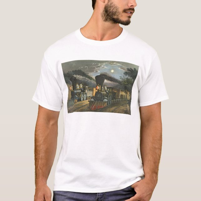 Camiseta Os trens expressos do relâmpago, 1863 (Frente)