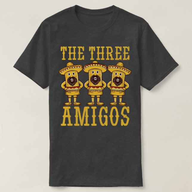 Camiseta os três amigos (Frente do Design)