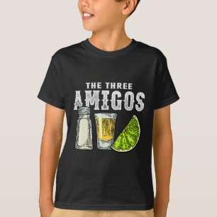 Camiseta Os Três Limões Amigos Sal Tequila Cinco Engraçados