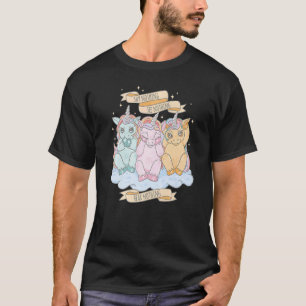 Camiseta Os três Mau não falam Mau sem Mau Unicorn