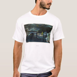 Camiseta Os turistas aproximam a coluna natural