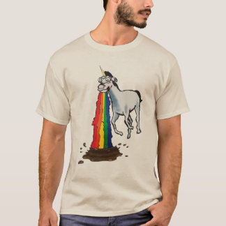 Camiseta Os unicórnios Puke arcos-íris
