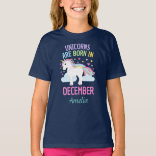 Camiseta Os unicórnios são nascidos personalizados em