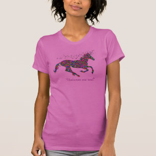 Camiseta Os unicórnios são reais!