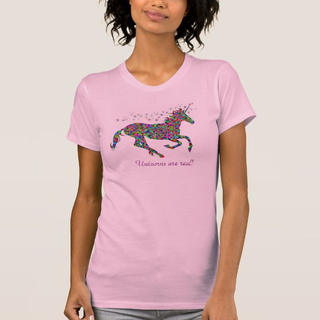 Camiseta Os unicórnios são reais! (Frente)