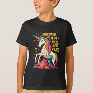 Camiseta Os unicórnios são reais, só que raros