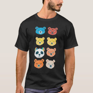 Camiseta Os Ursos de Personalidade