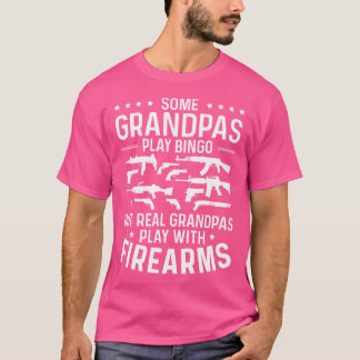 Camiseta Os Verdadeiros Brincam Com Armas De Fogo Engraçada