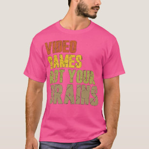 Camiseta Os videos games Arranjam Seus Cérebros 66