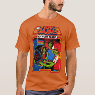 Camiseta Os videos games Arranjam Seus Cérebros 80