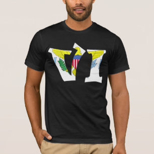 Camiseta Os Virgin Islands (vi) & Puerto Rico (PR)