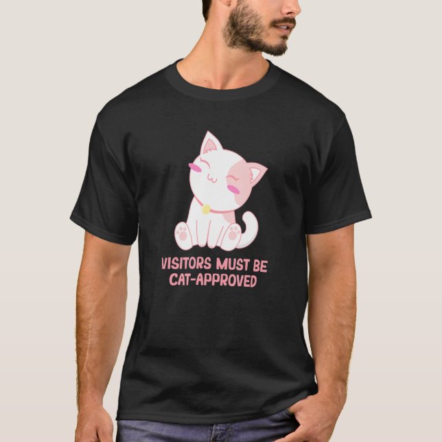 Camiseta Os Visitantes Devem Ser Gatinhos Da Família Cat Ap (Frente)